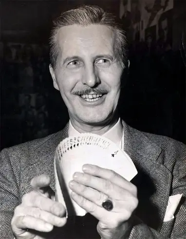 Retrato de Dai Vernon, The Professor da mágica de perto
